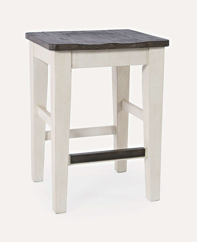 Jofran - Madison County Reclaimed Pine Console Table Set with 3 Stools - Vintage White - 1706-78 view 5