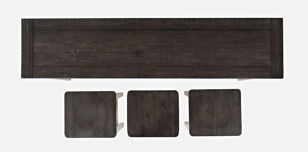 Jofran - Madison County Reclaimed Pine Console Table Set with 3 Stools - Vintage White - 1706-78 view 7