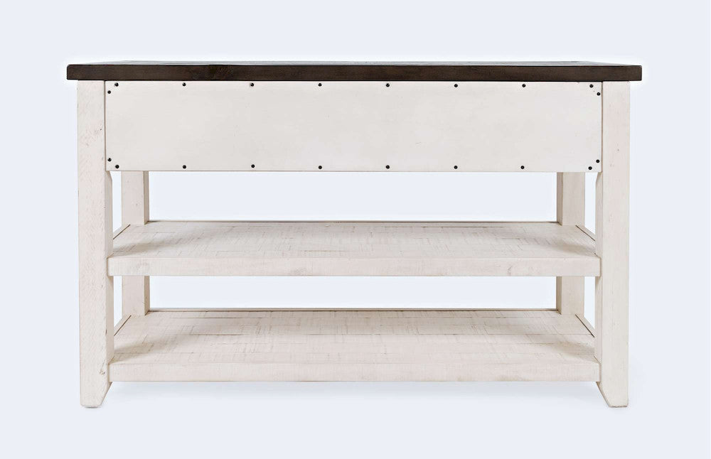 Jofran - Madison County Reclaimed Pine Harris 3 Drawer Console - Vintage White - 1706-14 view 4