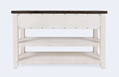 Jofran - Madison County Reclaimed Pine Harris 3 Drawer Console - Vintage White - 1706-14 view 4