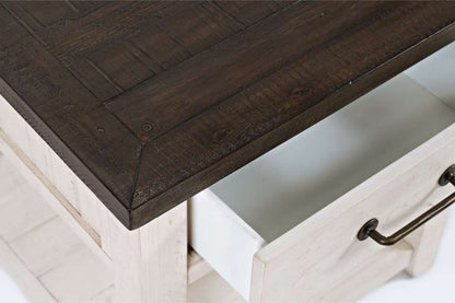 Jofran - Madison County Reclaimed Pine Harris End Table - Vintage White - 1706-13 veiw 4