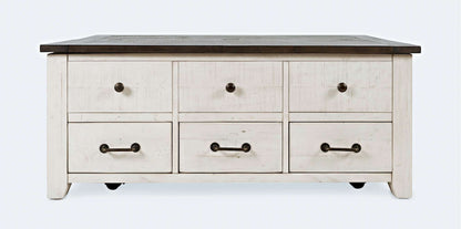Jofran - Madison County Reclaimed Pine Harris Lift Lid Cocktail Table - Vintage White - 1706-15 view 1