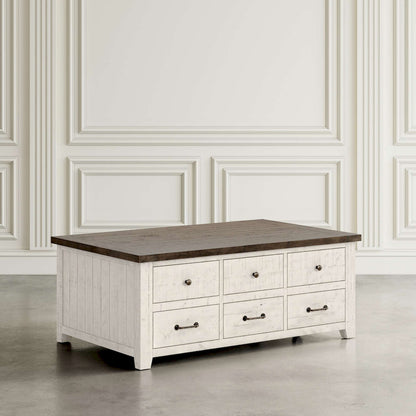 Jofran - Madison County Reclaimed Pine Harris Lift Lid Cocktail Table - Vintage White - 1706-15 view 7