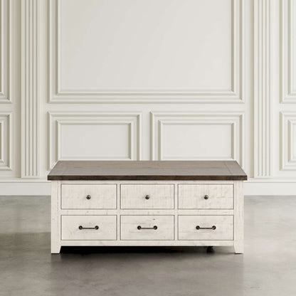 Jofran - Madison County Reclaimed Pine Harris Lift Lid Cocktail Table - Vintage White - 1706-15 view 8