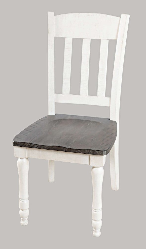 Jofran - Madison County Reclaimed Pine Slatback Dining Chair (Set of 2) - Vintage White - 1706-420KD view 3