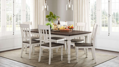 Jofran - Madison County Reclaimed Pine Slatback Dining Chair (Set of 2) - Vintage White - 1706-420KD view 6