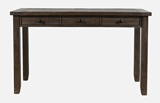 Jofran - Madison County Reclaimed Pine USB Charging Desk - Barnwood Brown - 1700-5020 view 1