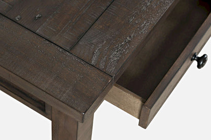 Jofran - Madison County Reclaimed Pine USB Charging Desk - Barnwood Brown - 1700-5020 view 5