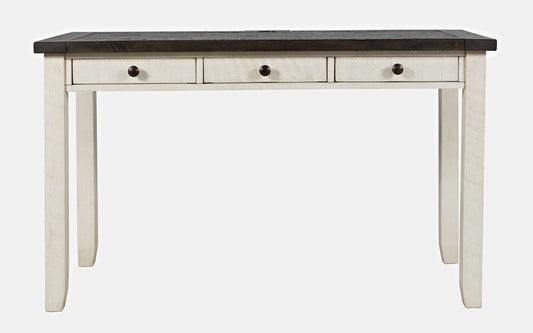 Jofran - Madison County Reclaimed Pine USB Charging Desk - Vintage White - 1706-5020 view 1