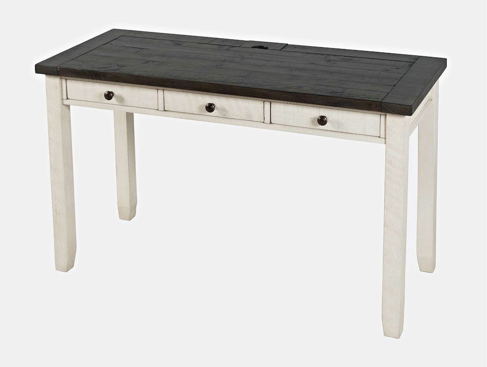 Jofran - Madison County Reclaimed Pine USB Charging Desk - Vintage White - 1706-5020 view 3