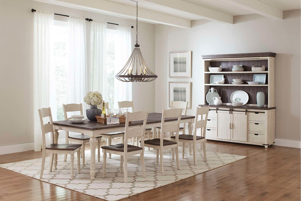 Jofran - Madison County Rectangle Ext Table in Vintage white - 1706-106 view 6