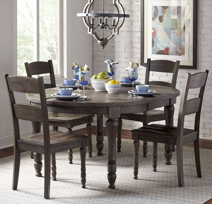 Jofran - Madison County Round to Oval Dining Table in Barnood - 1700-66 view 6
