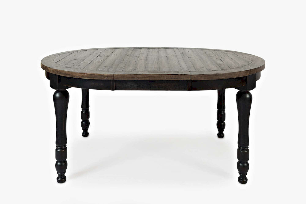 Jofran - Madison County Round to Oval Dining Table in Vintage Black - 1702-66 view 1