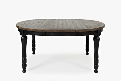 Jofran - Madison County Round to Oval Dining Table in Vintage Black - 1702-66 view 1