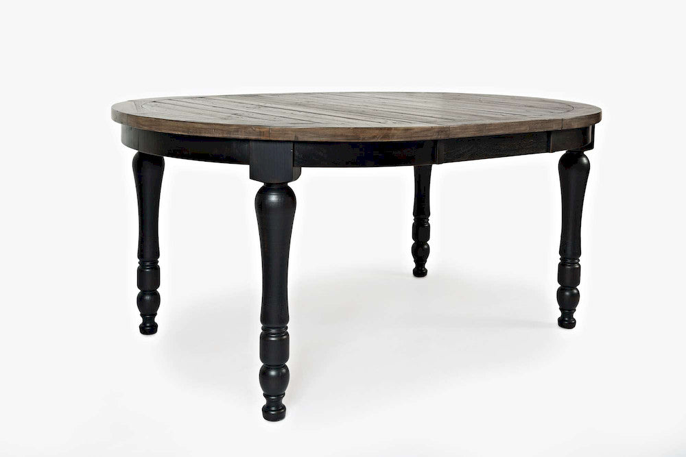 Jofran - Madison County Round to Oval Dining Table in Vintage Black - 1702-66 view 3
