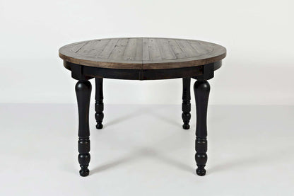 Jofran - Madison County Round to Oval Dining Table in Vintage Black - 1702-66 view 4