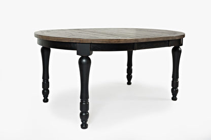 Jofran - Madison County Round to Oval Dining Table in Vintage Black - 1702-66 veiw 1