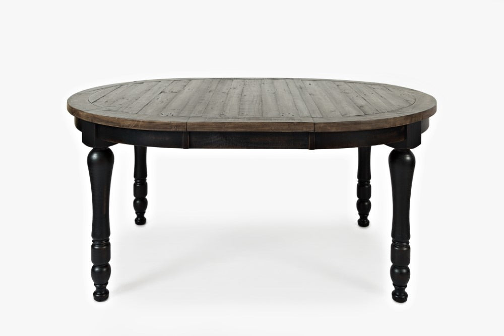 Jofran - Madison County Round to Oval Dining Table in Vintage Black - 1702-66 veiw 2