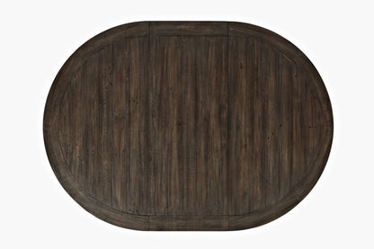 Jofran - Madison County Round to Oval Dining Table in Vintage Black - 1702-66 veiw 4