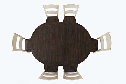 Jofran - Madison County Round to Oval Dining Table in Vintage white - 1706-66 view 3