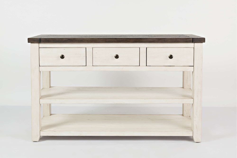 Jofran - Madison County Sofa/Media Table in Vintage white - 1706-4 view 1