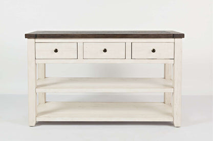 Jofran - Madison County Sofa/Media Table in Vintage white - 1706-4 view 1