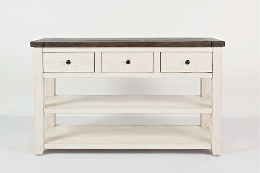 Jofran - Madison County Sofa/Media Table in Vintage white - 1706-4 view 1