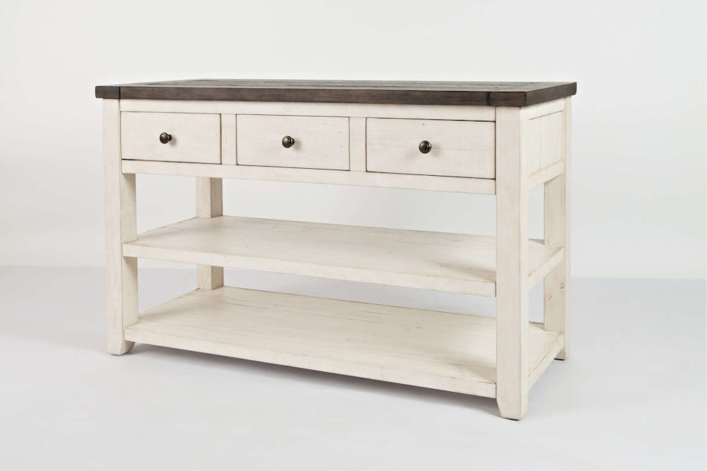 Jofran - Madison County Sofa/Media Table in Vintage white - 1706-4 view 3