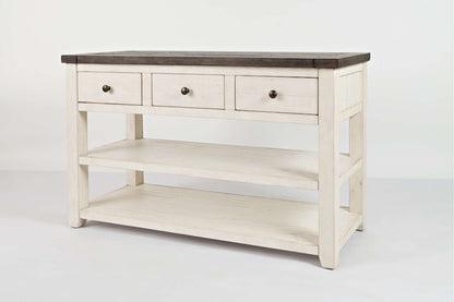 Jofran - Madison County Sofa/Media Table in Vintage white - 1706-4 view 3