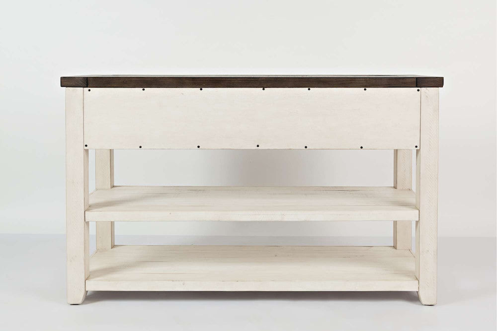 Jofran - Madison County Sofa/Media Table in Vintage white - 1706-4 view 4