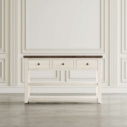 Jofran - Madison County Sofa/Media Table in Vintage white - 1706-4 view 6