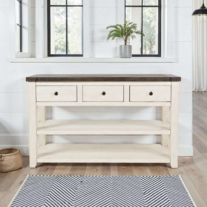 Jofran - Madison County Sofa/Media Table in Vintage white - 1706-4 view 10