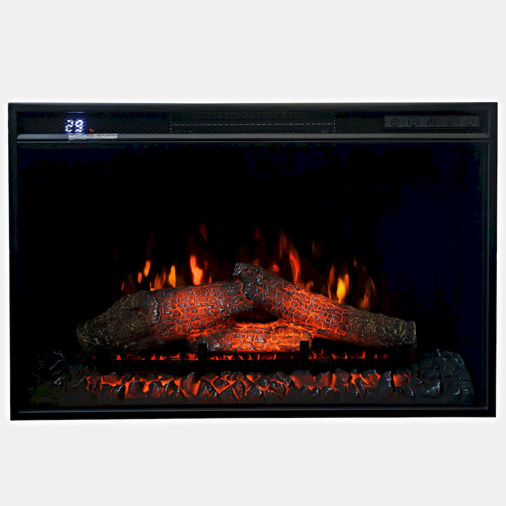 Jofran - Madison County Solid Wood Rustic 32in Farmhouse Electric Fireplace Console TV Stand in Antique White - 1706-FP32 view 5