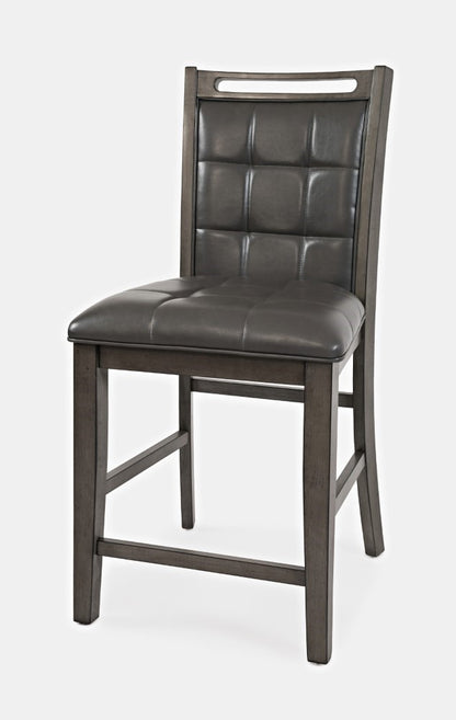 Jofran - Manchester Upholstered Counter Stool in Grey (Set of 2) - 1872-BS385KD veiw 2