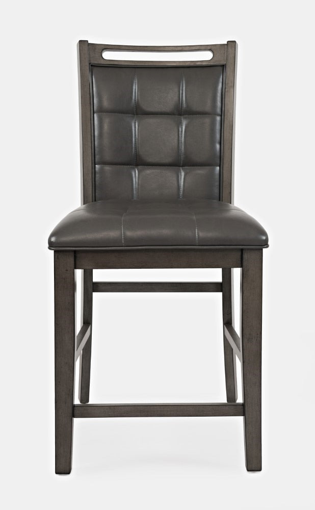 Jofran - Manchester Upholstered Counter Stool in Grey (Set of 2) - 1872-BS385KD veiw 3