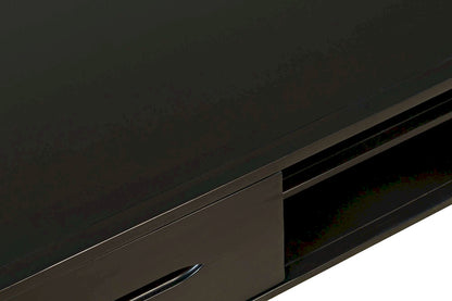 Jofran - Marlowe Mid-Century Modern 48in Curved Coffee Table with Storage Drawers, Dark Brown - 2240-5 view 8