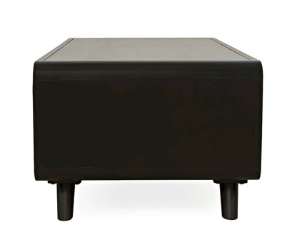 Jofran - Marlowe Mid-Century Modern 48in Curved Coffee Table with Storage Drawers, Dark Brown - 2240-5 view 9