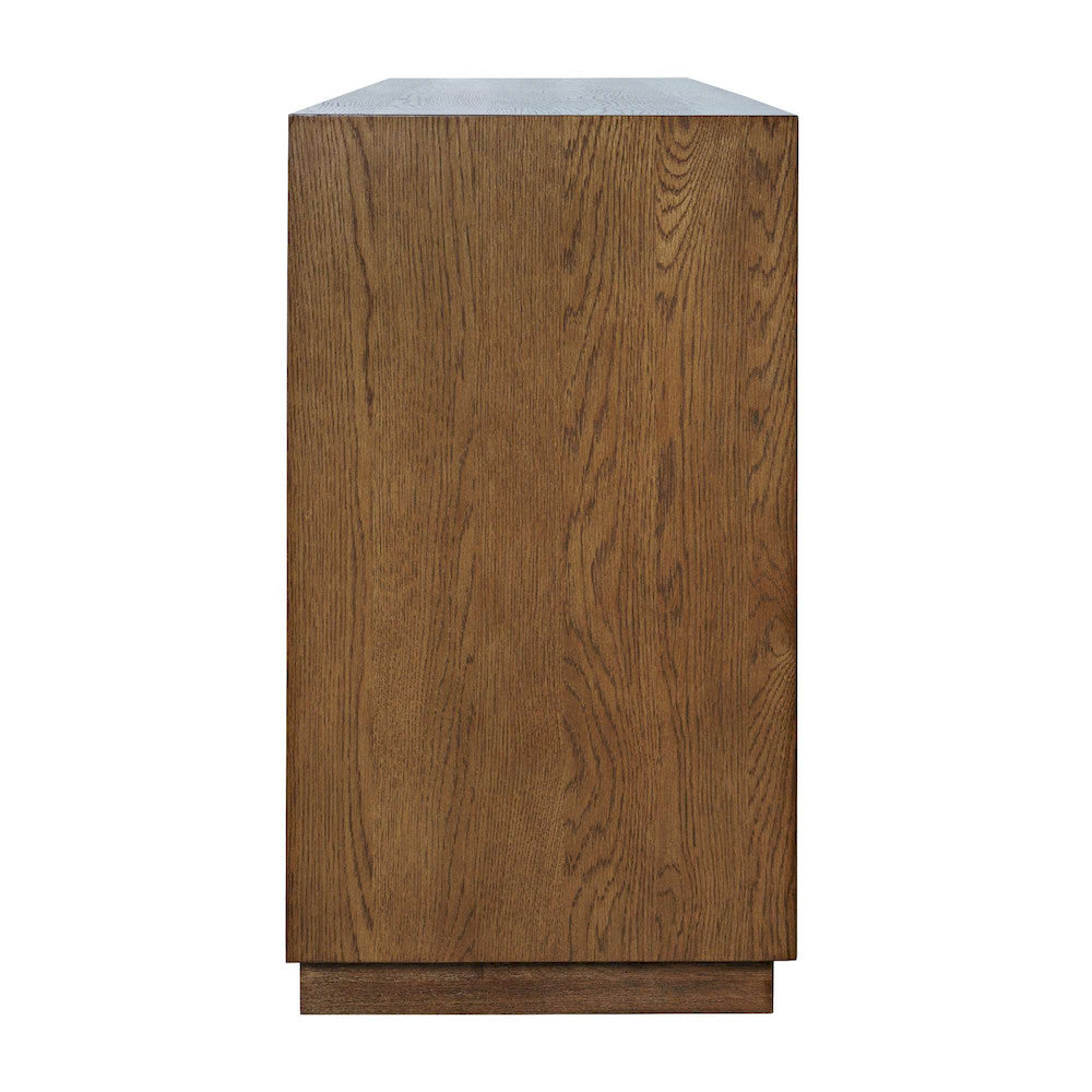 Jofran - Maven 60in Mid-Century Modern Fluted Four Door Sideboard Storage Cabinet in Chestnut - 2421-MAVENCHS view 10