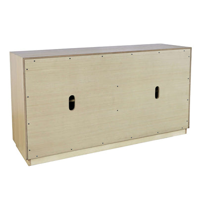Jofran - Maven 60in Mid-Century Modern Fluted Four Door Sideboard Storage Cabinet in Natural - 2421-MAVENNAT view 4