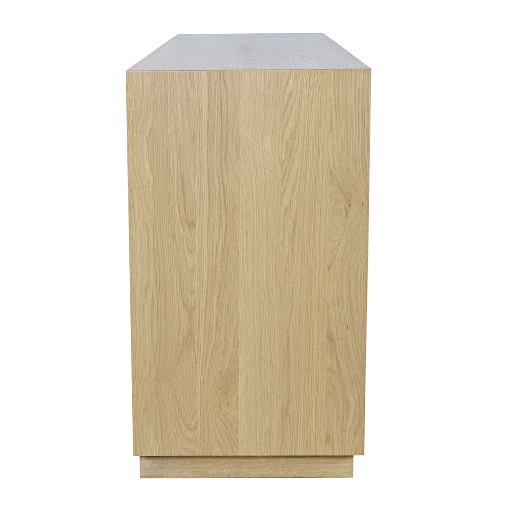 Jofran - Maven 60in Mid-Century Modern Fluted Four Door Sideboard Storage Cabinet in Natural - 2421-MAVENNAT view 5