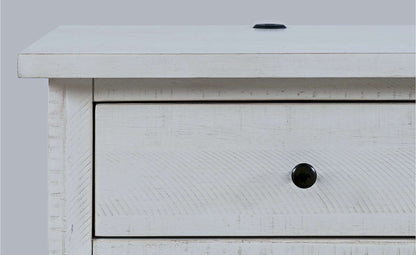 Jofran - Maxton Contemporary Coastal Distressed Acacia USB Charging Nightstand - 2151-90 view 5