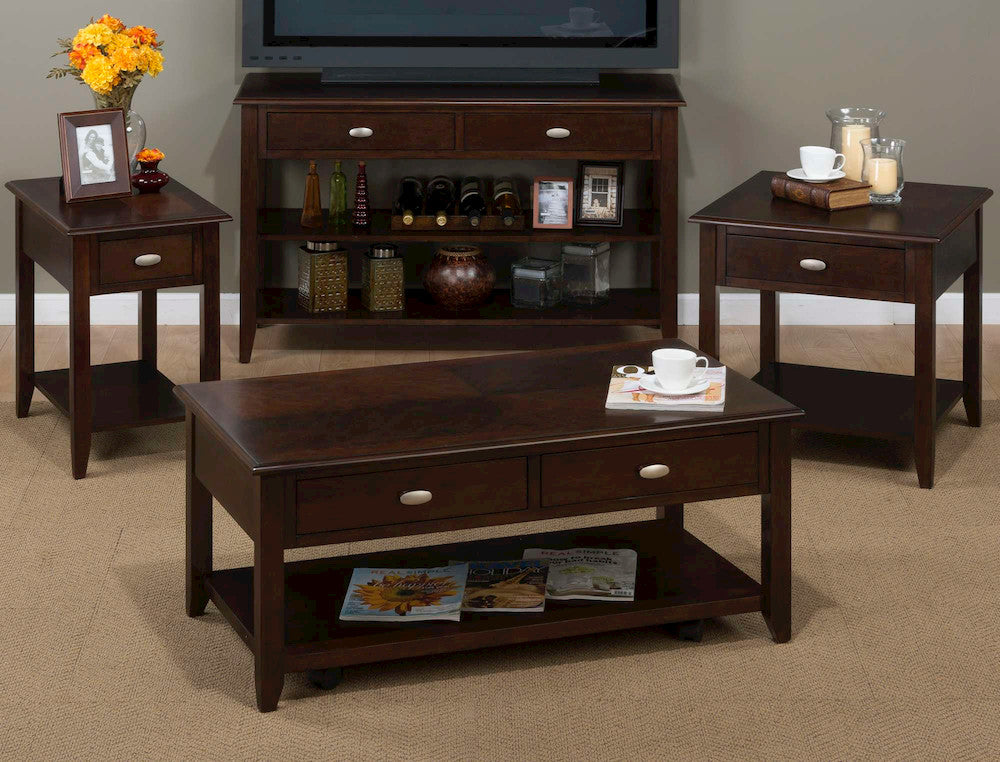Jofran - Merlot Castered Cocktail Table - 1030-1 view 4