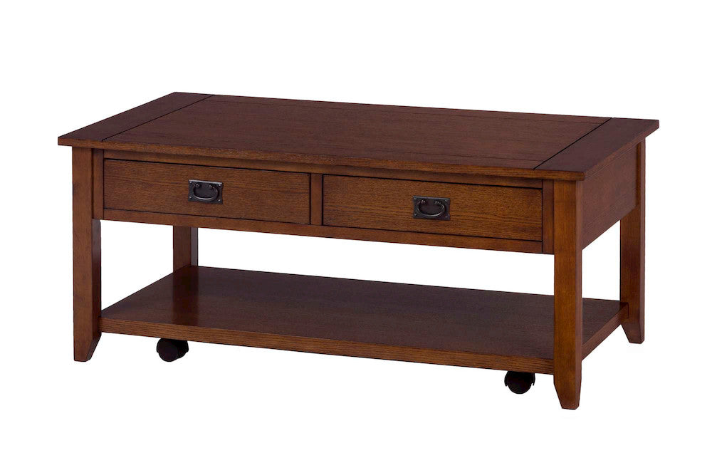 Jofran - Mission Oak Castered Cocktail Table - 1032-1 view 3