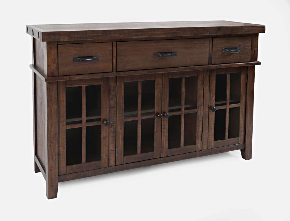 Jofran - Mission Viejo 3 Drawer Server - Rustic Natural Brown - 1966-56 veiw 1