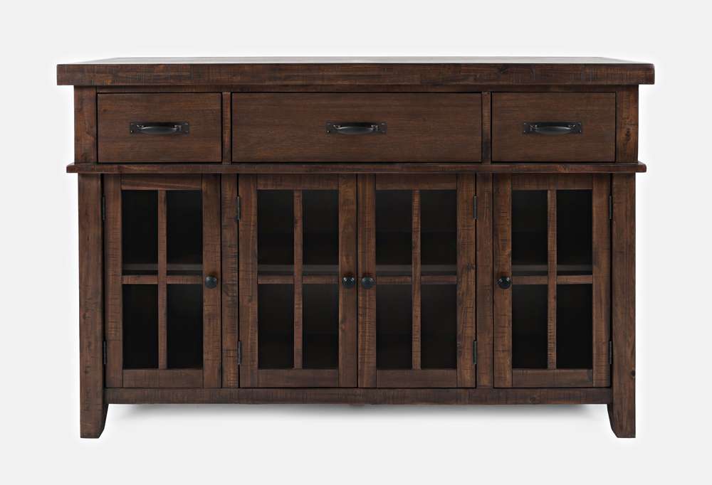 Jofran - Mission Viejo 3 Drawer Server - Rustic Natural Brown - 1966-56 veiw 2