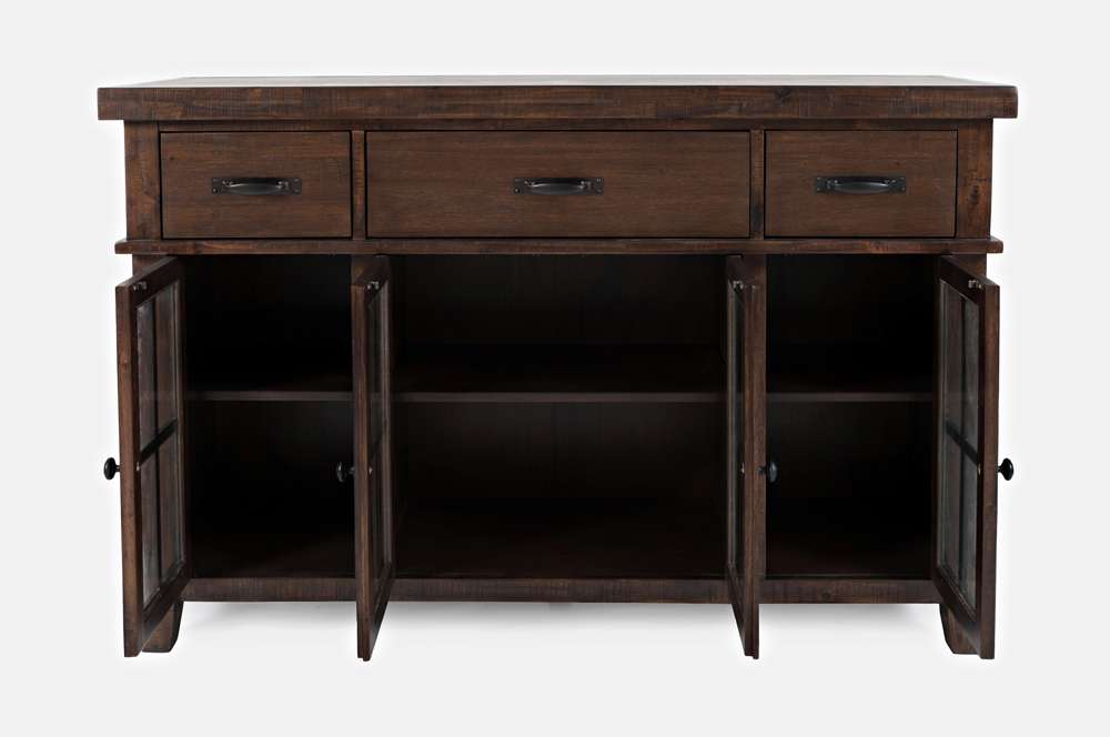 Jofran - Mission Viejo 3 Drawer Server - Rustic Natural Brown - 1966-56 veiw 3
