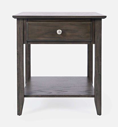 Jofran - Modern Espresso End Table - Grey-Brown Carlton - 1977-3 view 1