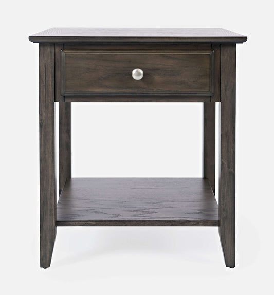 Jofran - Modern Espresso End Table - Grey-Brown Carlton - 1977-3 view 1