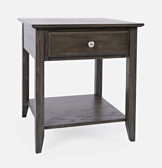 Jofran - Modern Espresso End Table - Grey-Brown Carlton - 1977-3 view 2
