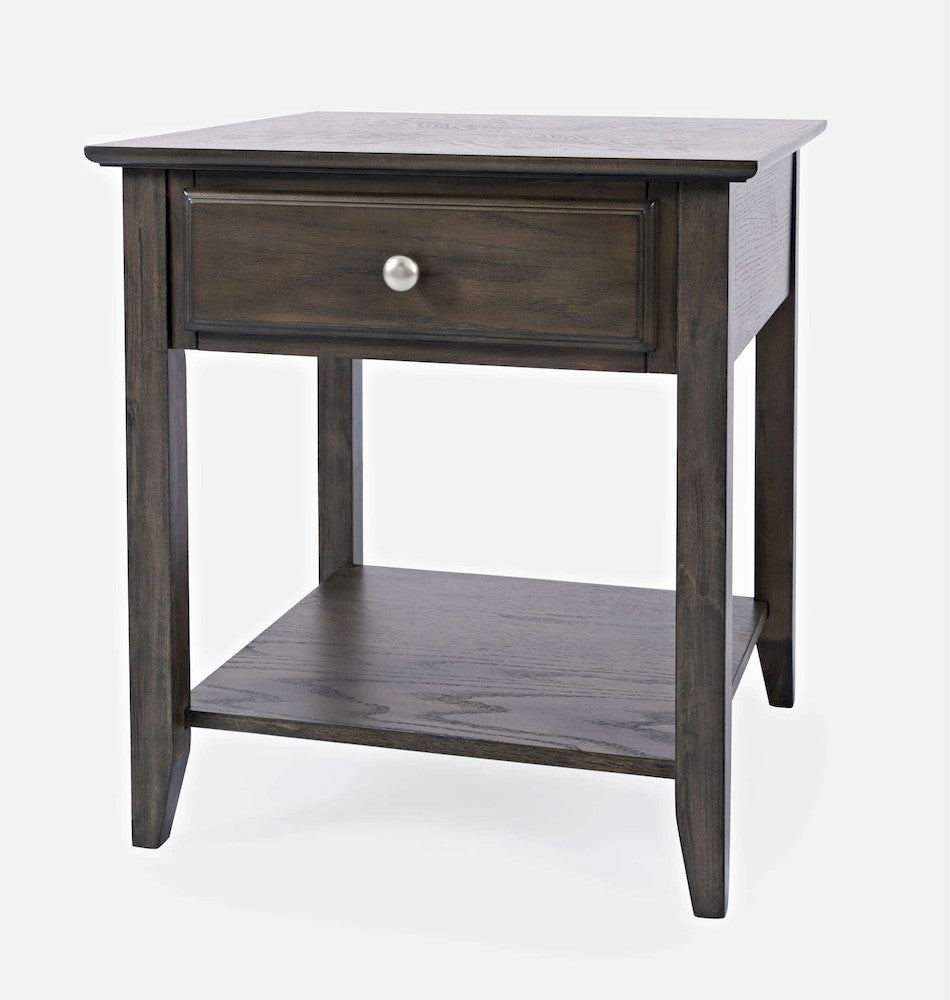 Jofran - Modern Espresso End Table - Grey-Brown Carlton - 1977-3 view 3